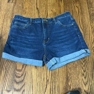 Denim jegging  short shorts